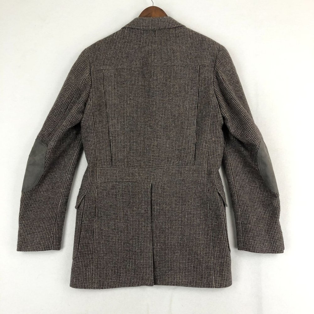 Pendleton VTG Men's Size 42T Brown Grey Virgin Wool Two-Button Blazer Jacket - Picture 10 of 11